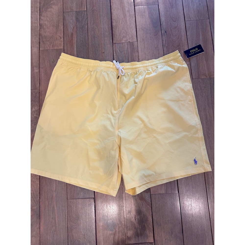 Polo‎ Ralph Lauren Mens Swim Trunks Oasis Yellow 4XLT Big and Tall 711829851038